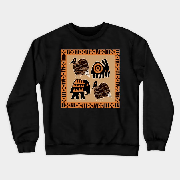 African Safari Animals Crewneck Sweatshirt by Esprit-Mystique